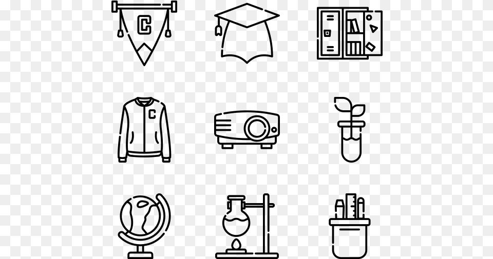 College Uniforme Icono, Gray Png Image