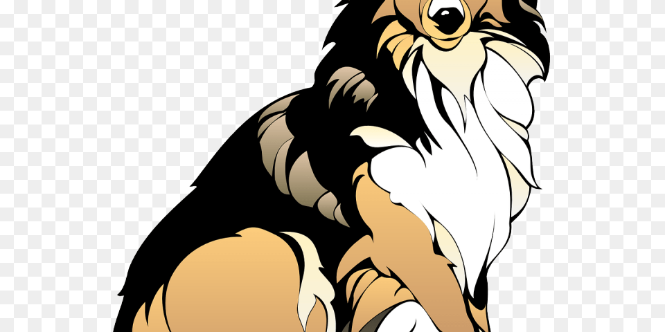 Collie Clipart Large Dog, Book, Comics, Publication, Adult Png