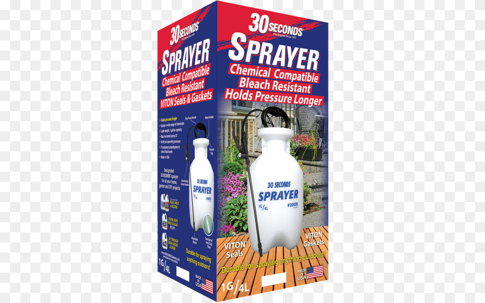 Collier Mfg 30ss 30 Seconds Outdoor Cleaner 1 Gallon, Advertisement, Poster, Bottle, Shaker Png Image