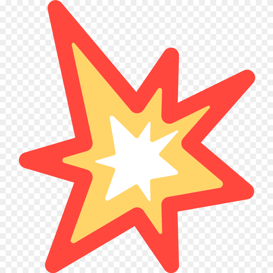 Collision Emoji Clipart, Star Symbol, Symbol Free Png Download