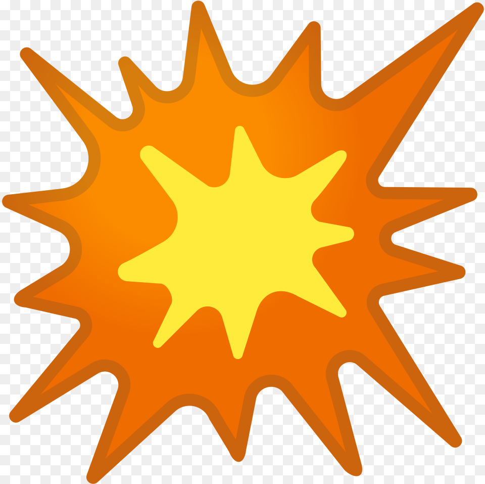 Collision Icon Emoji Exploso, Plant, Leaf, Lighting, Star Symbol Free Transparent Png