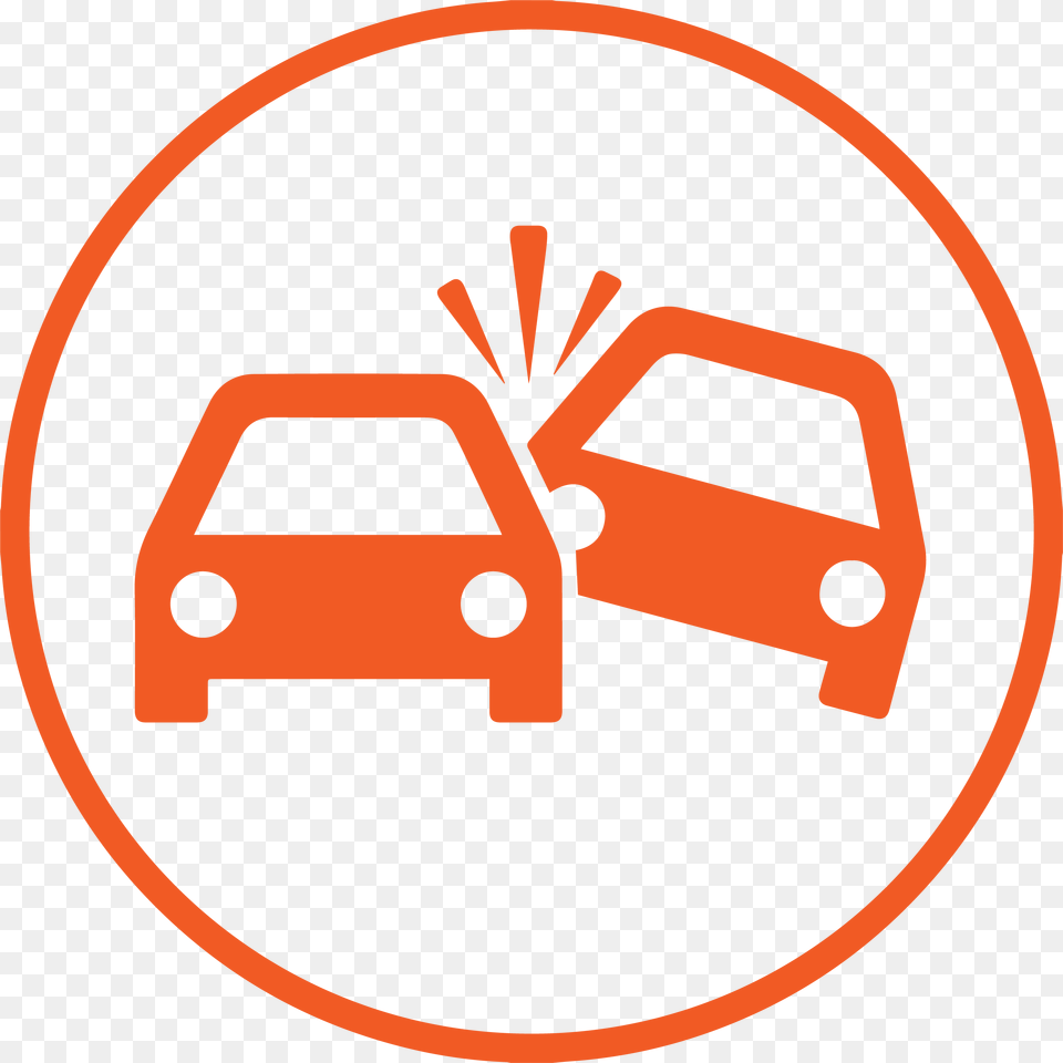 Collision Icon Orange Car Accident Icon, First Aid, Transportation, Vehicle Free Png Download
