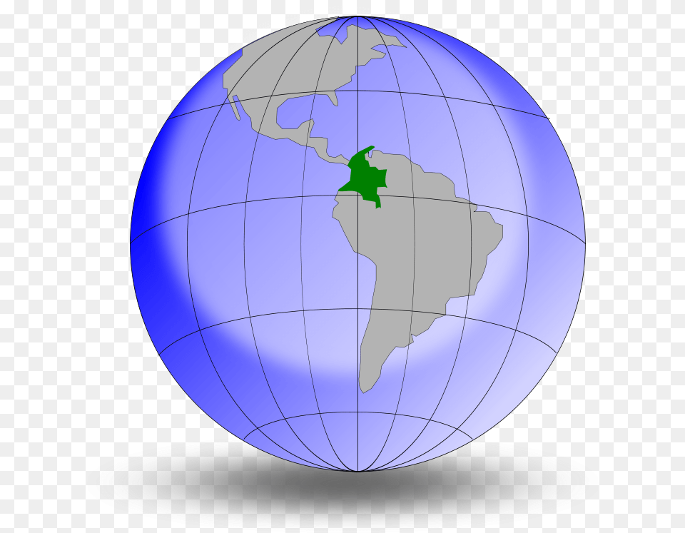 Colombia En El Globo Colombia On The Globe Gif, Astronomy, Outer Space, Planet, Sphere Free Png Download