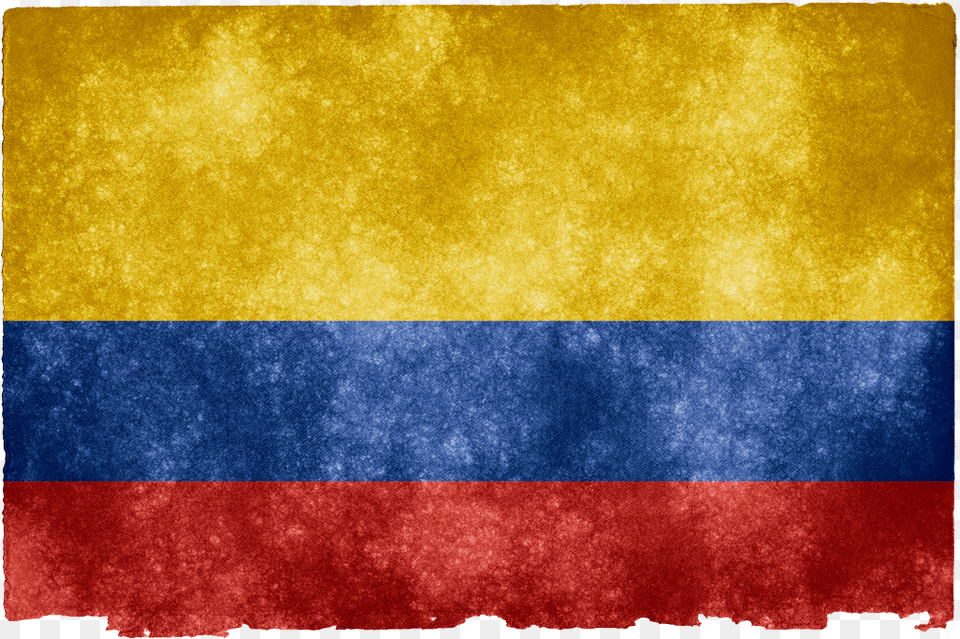 Colombia Grunge Flag, Texture Free Transparent Png