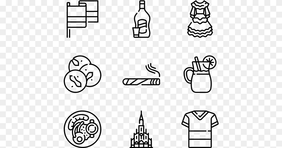 Colombia Icons, Gray Free Png