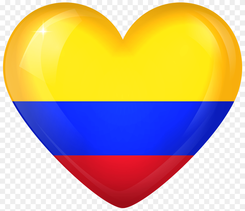 Colombia Large Heart, Balloon, Clothing, Hardhat, Helmet Free Transparent Png