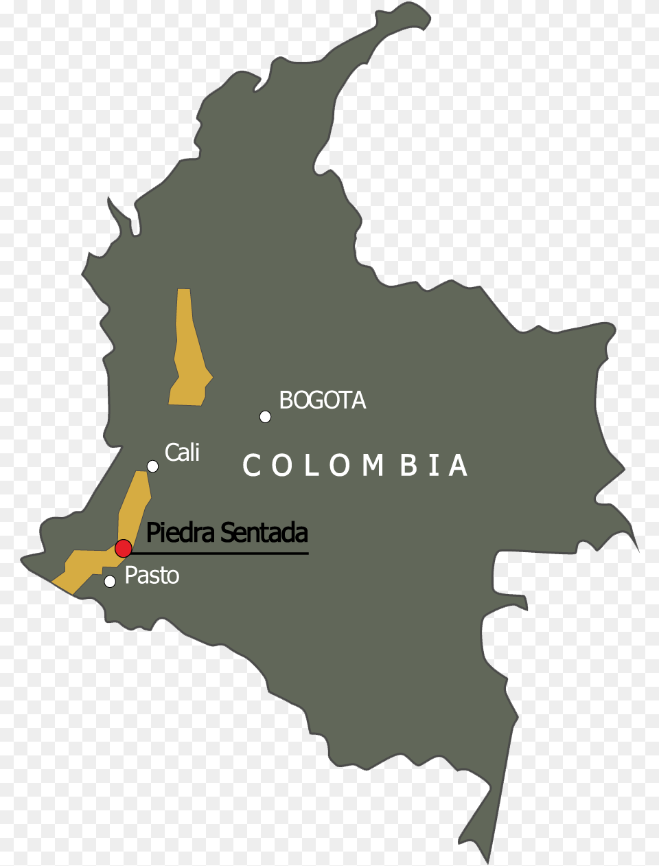Colombia Map Black Png