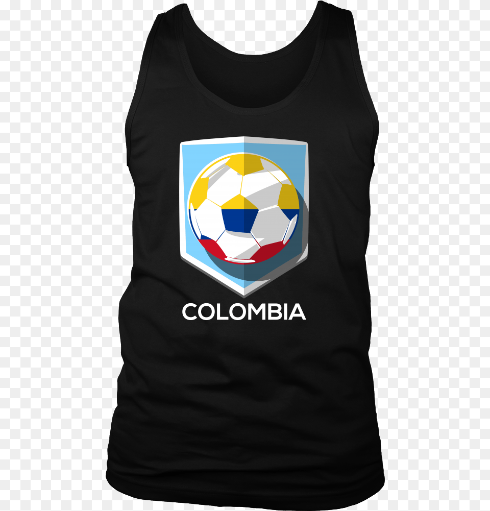 Colombia Men S Tank Colombian Flag Men S Tank Football Soccer Ball, Sport, Soccer Ball, Clothing, Shirt Png Image