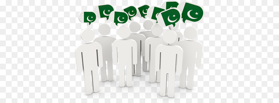 Colombia People Icon Transparent Pakstan Flag With People, Person, Crowd Free Png Download