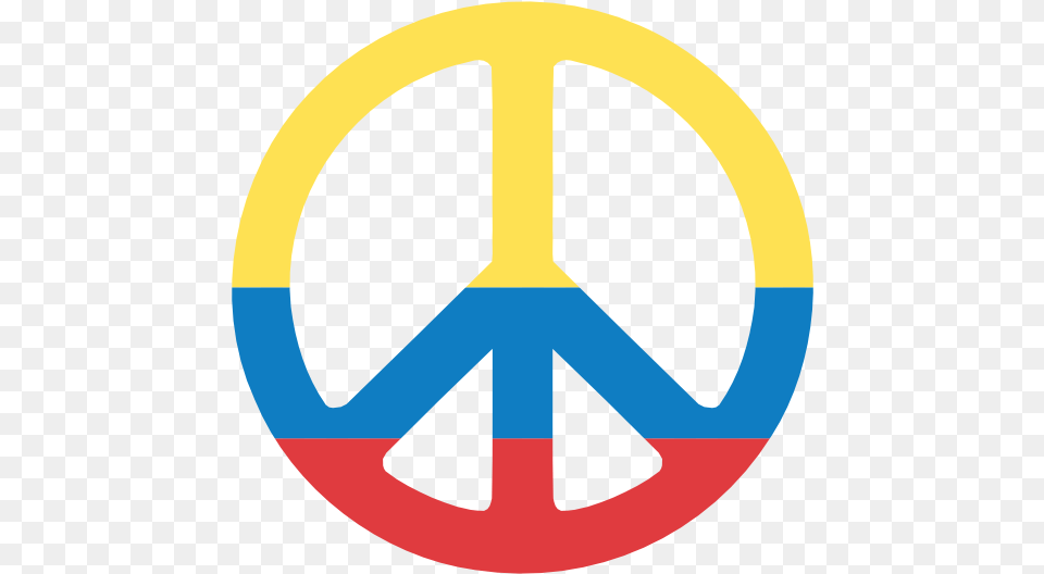 Colombian Clipart Panda Images Peace Symbol Colombia, Spoke, Machine, Vehicle, Transportation Free Transparent Png