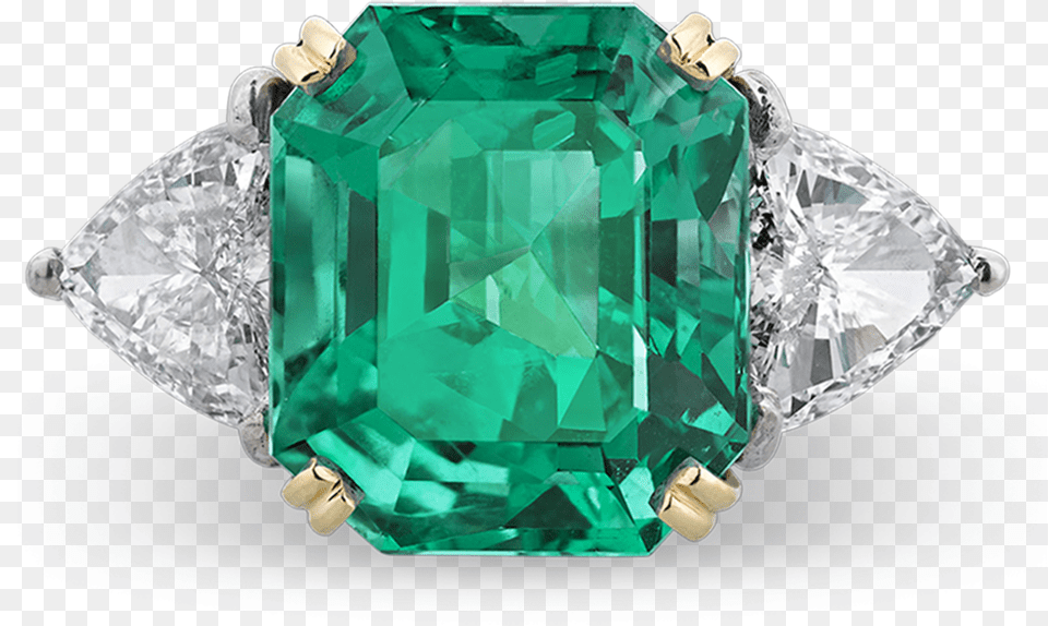 Colombian Emerald And Diamond Ring Diamond With Emerald Ring, Accessories, Gemstone, Jewelry, Jade Free Png