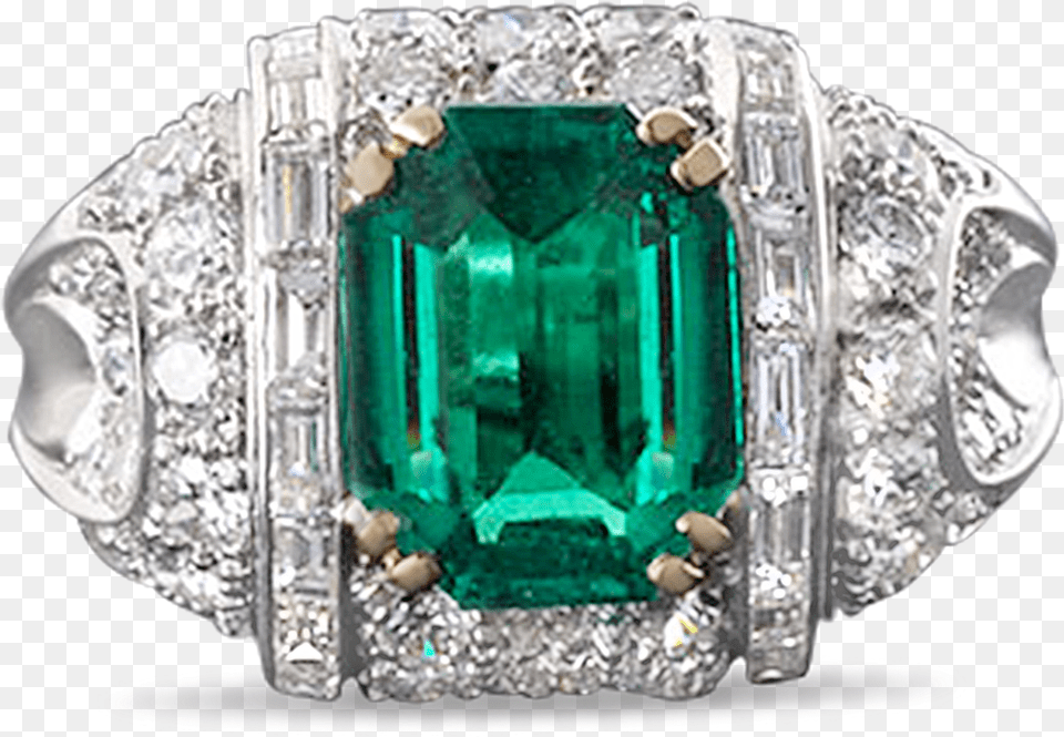 Colombian Emerald And Diamond Ring Emerald, Chart, Diagram, Plan, Plot Png Image