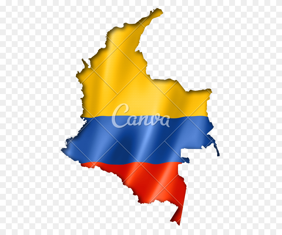 Colombian Flag Map, Leaf, Plant, Bow, Weapon Png Image