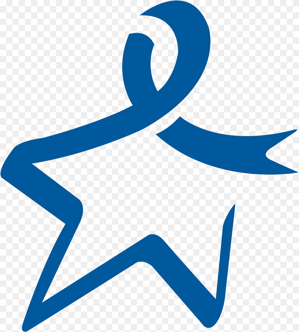 Colon Cancer Ribbon Tattoo Colon Cancer Symbol, Star Symbol Free Png Download