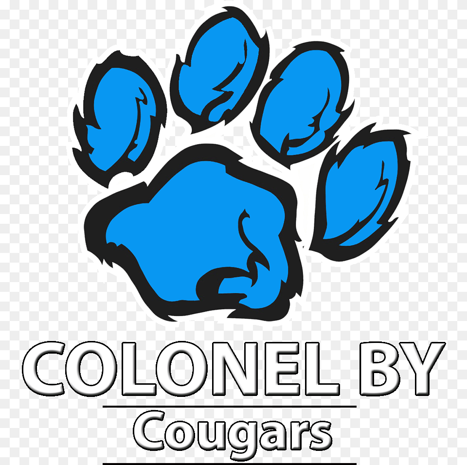 Colonel By Cougar Paw Transparent Cartoons Colonel By Cougars Logo, Advertisement, Sticker, Electronics, Hardware Png
