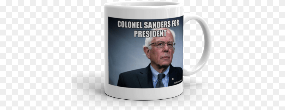 Colonel Sanders For President First I Park My Car, Cup, Person, Adult, Man Png