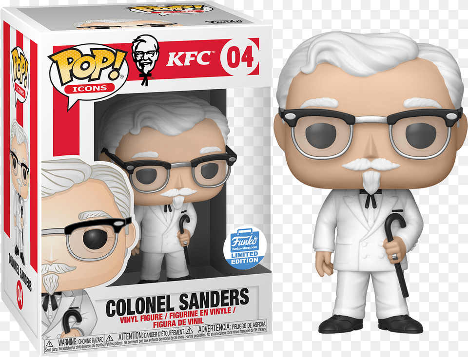 Colonel Sanders Funko Pop, Baby, Person, Face, Head Png Image