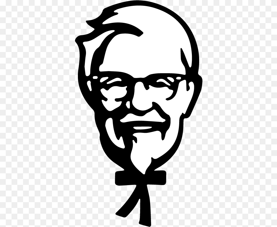 Colonel Sanders Who39s Face Is Also A Brand Identity Kfc Logo, Stencil, Accessories, Glasses, Baby Free Png