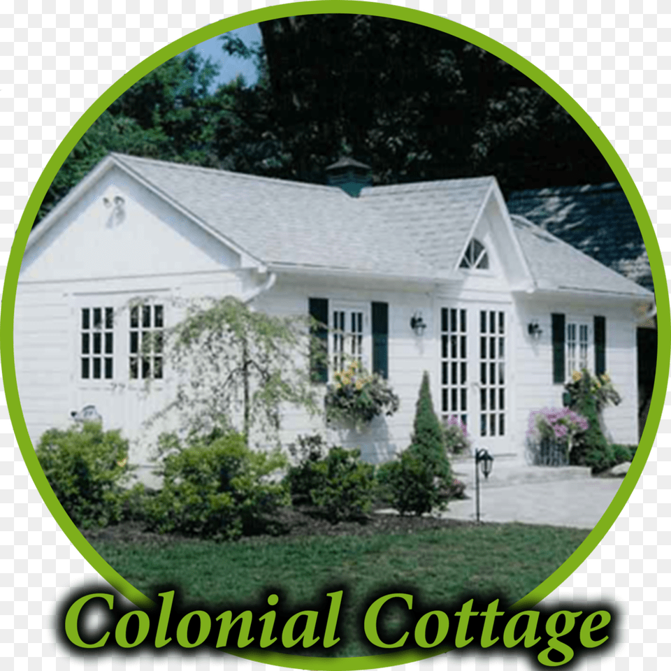 Colonial Cottage Circle Yard, Architecture, Plant, Housing, House Png