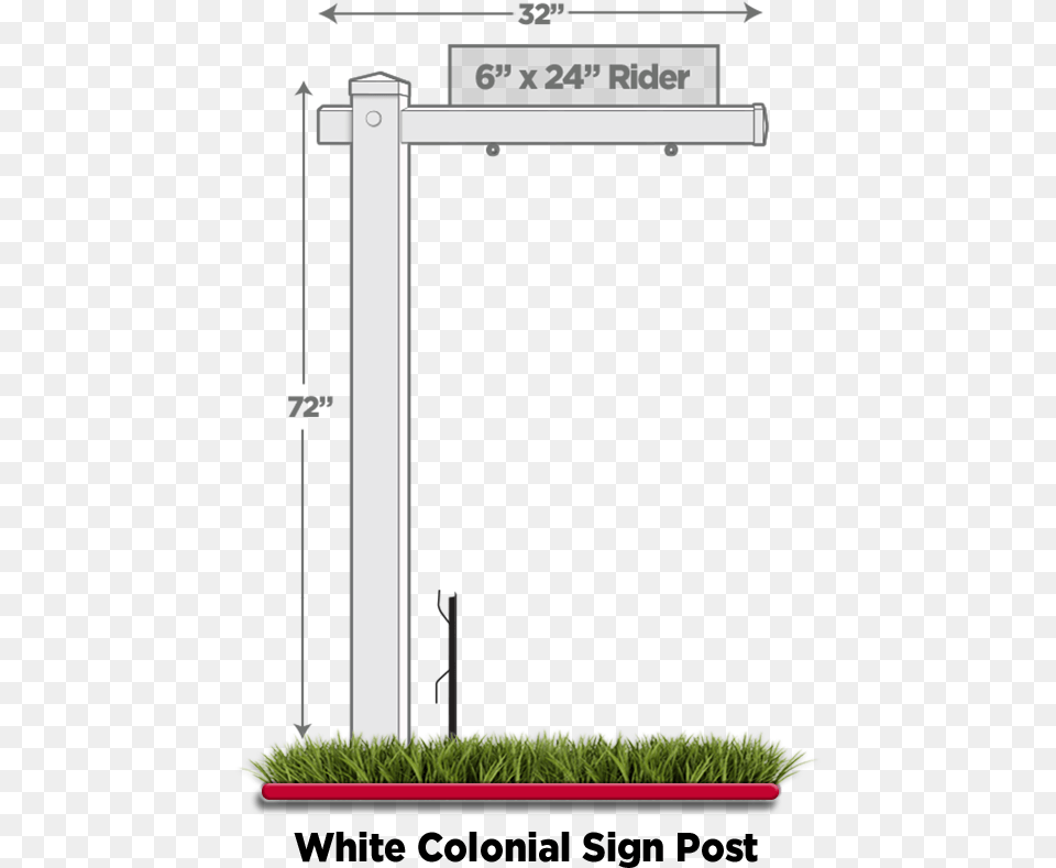 Colonial Sign Post Real Estate Signs 30 X, Grass, Plant, Potted Plant, Water Free Png Download