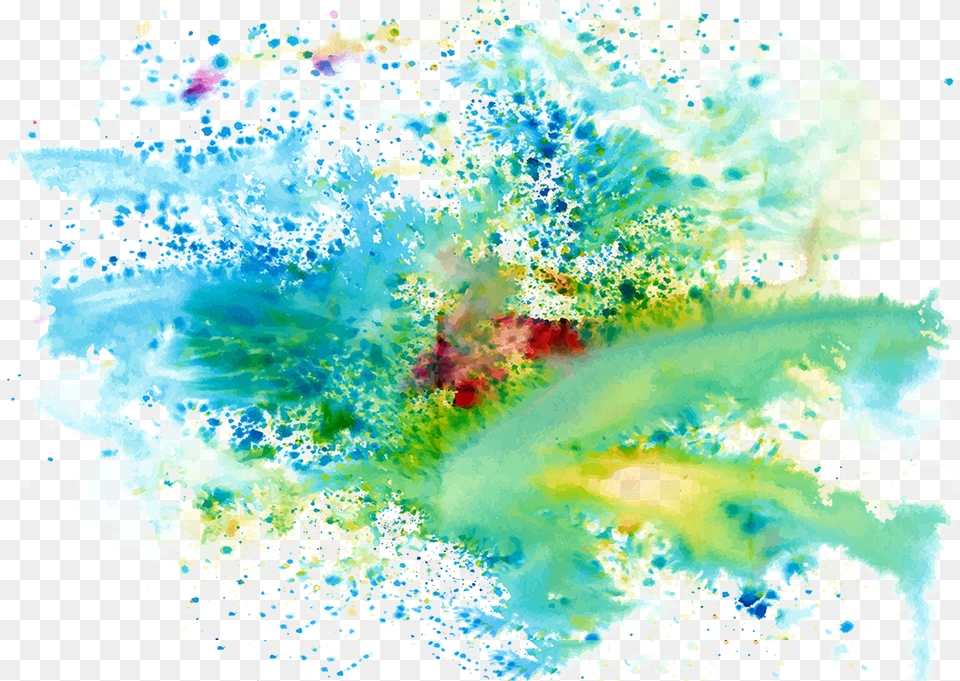 Color Background Clip Art Stock Color Splash Paint, Modern Art, Painting, Canvas, Dye Free Png Download