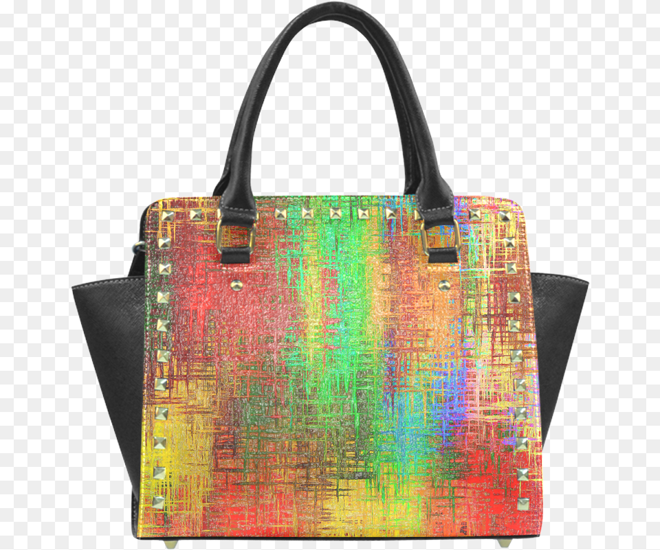 Color Blast Rivet Shoulder Handbag Handbag, Accessories, Bag, Tote Bag, Purse Free Transparent Png
