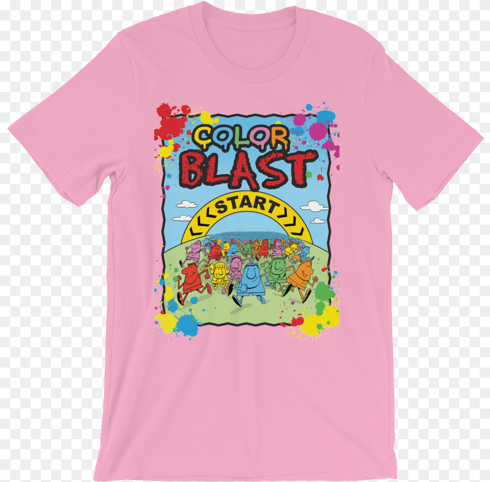 Color Blast Tee Active Shirt, Clothing, T-shirt, Person Free Transparent Png
