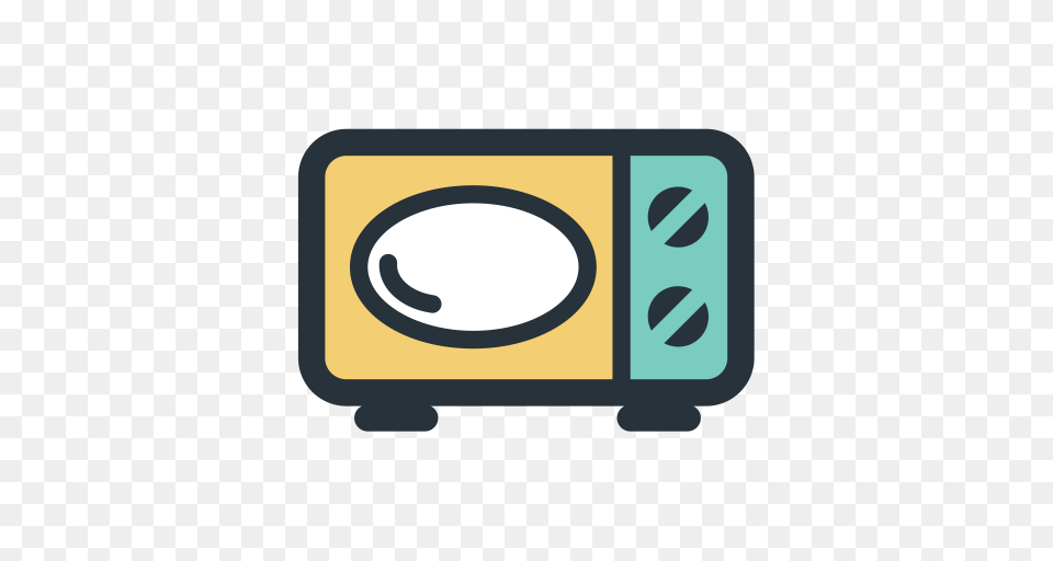 Color Block Microwave Oven Technology Cooking Icon With, Light, Traffic Light, Disk, Computer Hardware Free Png