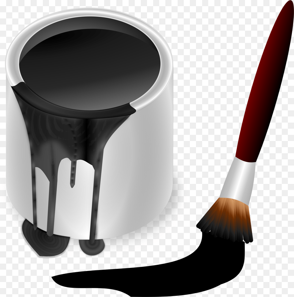 Color Bucket Black Clip Arts Bucket Of Black Paint, Brush, Device, Tool Free Transparent Png