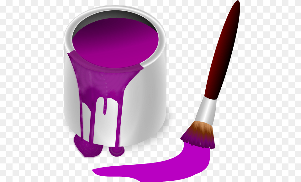 Color Bucket Purple Purple Paint Clipart, Brush, Device, Tool, Paint Container Png Image