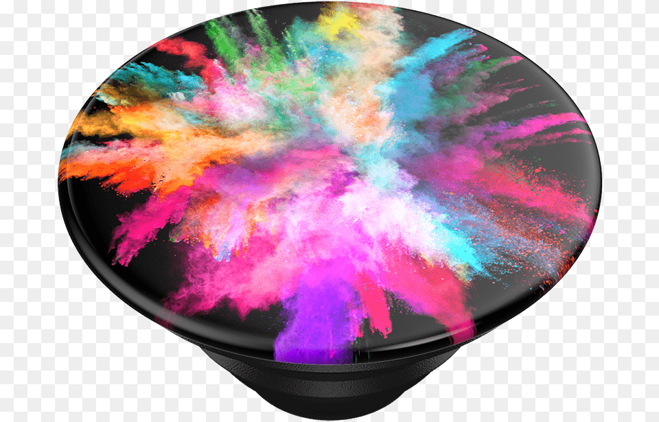 Color Burst Gloss Popsockets Circle, Accessories, Plate, Pattern, Bowl Free Png Download