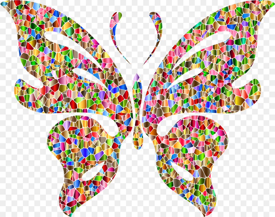 Color Butterfly, Art, Chandelier, Lamp, Mosaic Free Png