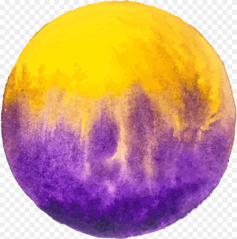 Color Circle Watercolour Yellow Vector Graphic On Pixabay Yellow And Purple Circle, Sphere, Nature, Night, Outdoors Free Transparent Png