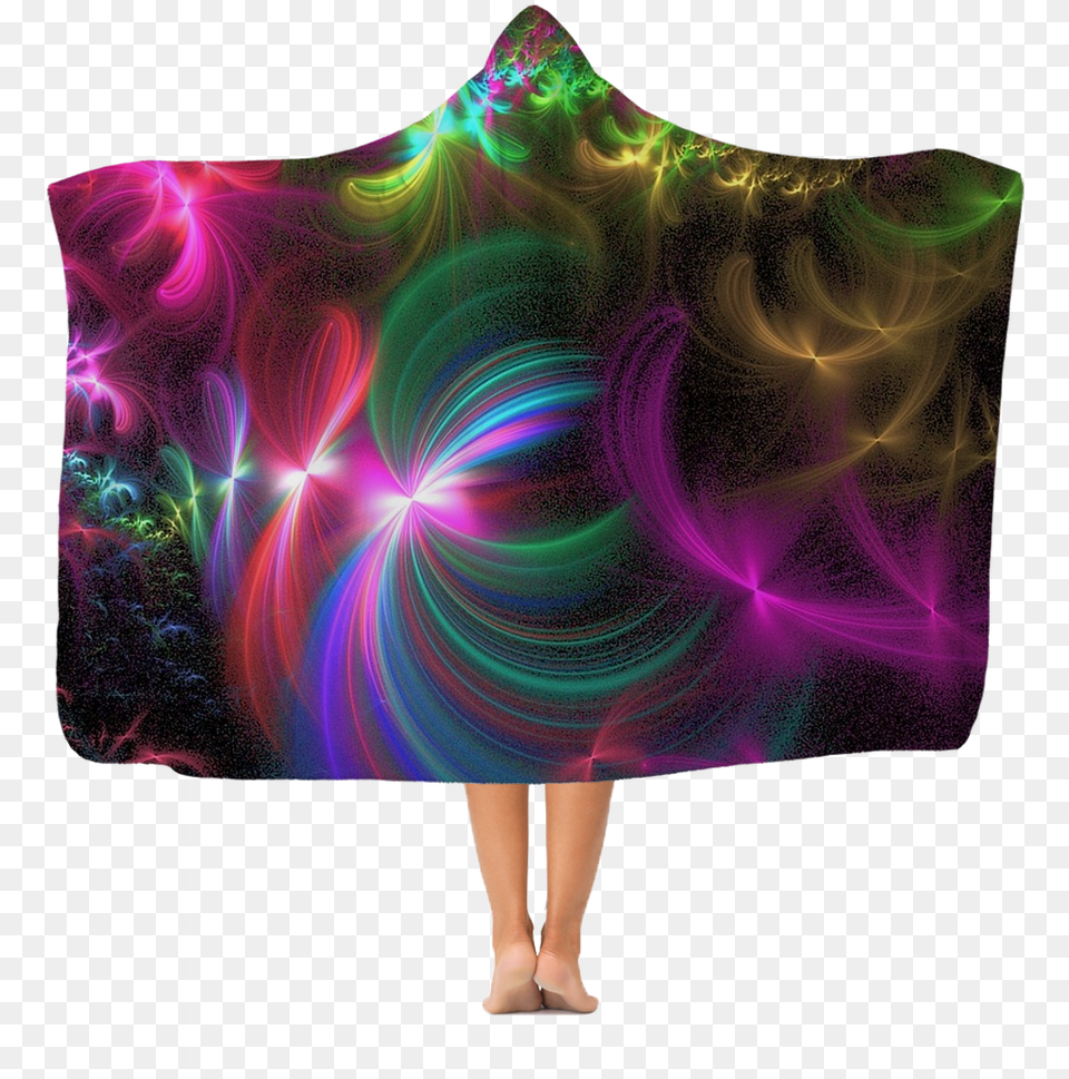 Color Classic Adult Hooded Blanket Polar Fleece, Accessories, Pattern, Female, Fractal Free Png