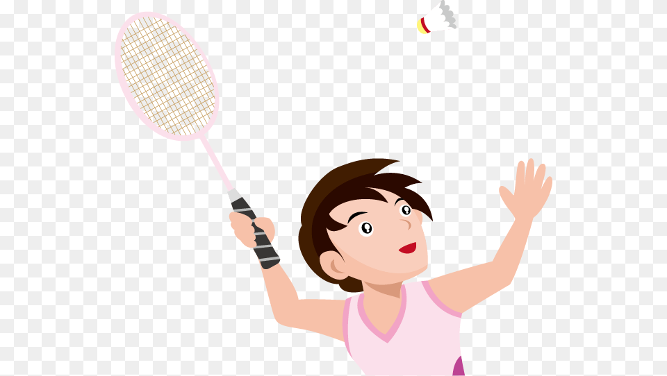 Color Clipart Badminton, Person, Sport, Racket, Face Free Png Download