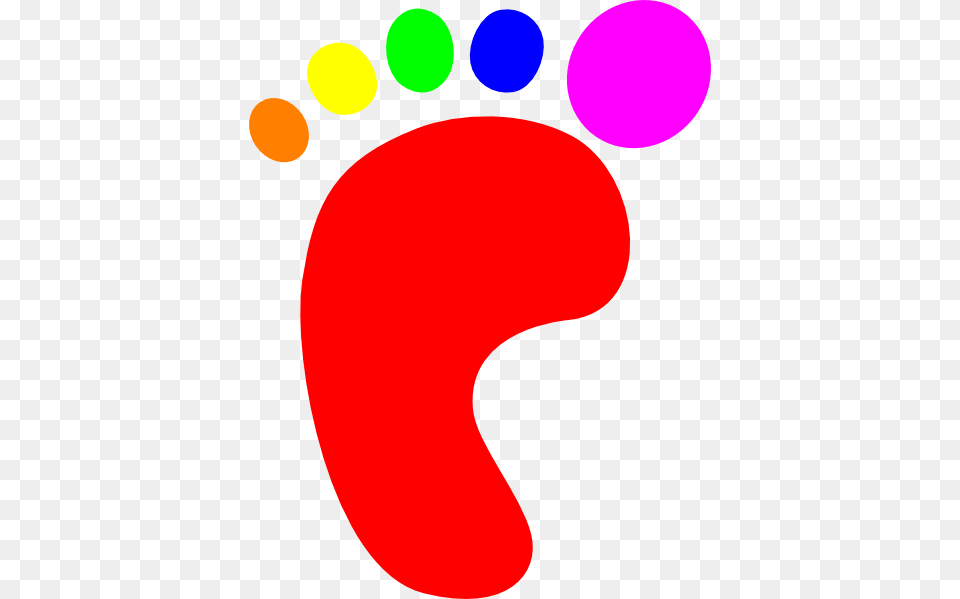 Color Clipart Foot, Footprint Free Png