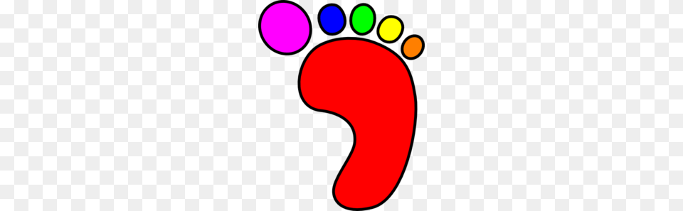 Color Clipart Foot, Footprint Png