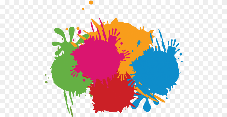Color Clipart Splash Transparent Background Paint Splatter, Art, Graphics, Modern Art, Floral Design Png