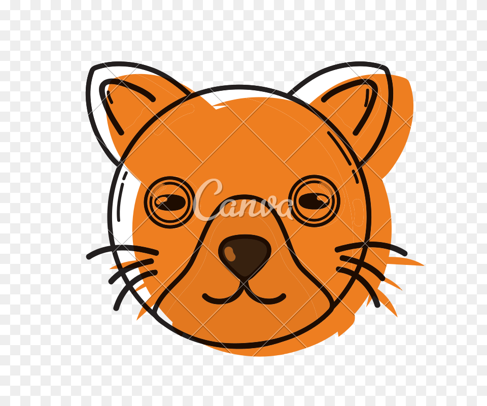 Color Cute Cat Head Pet Animal, Snout, Dynamite, Weapon, Canine Free Png Download