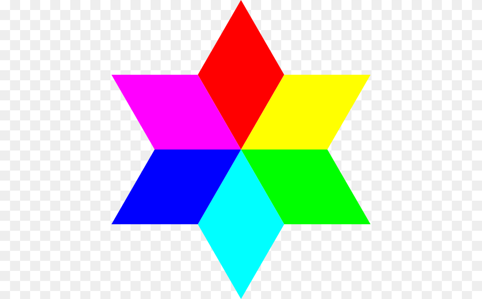 Color Diamond Hexagram Clip Arts, Symbol Free Png Download