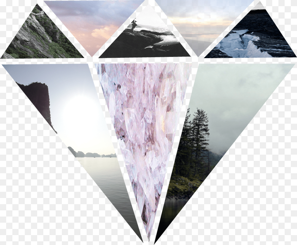 Color Diamond Love Hipster Tumblr Diamond, Art, Collage, Triangle, Outdoors Free Transparent Png