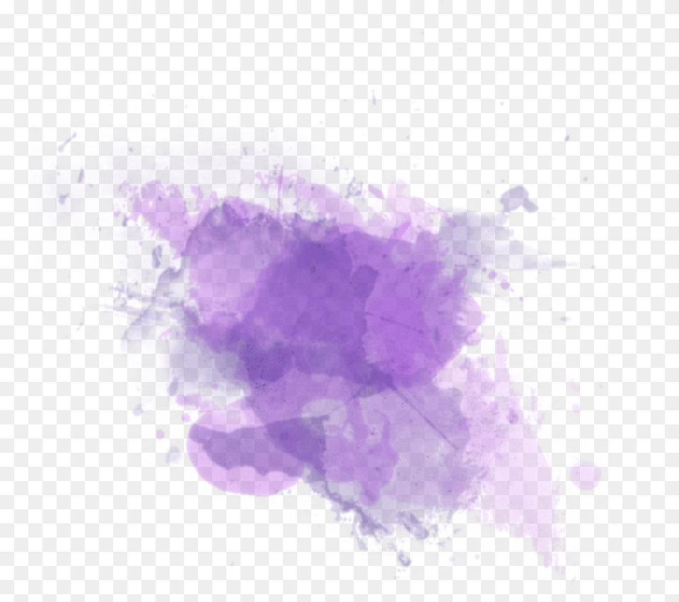 Color Effect Kawaii Ftestickers Tumblr Watercolor Splash, Purple, Mineral, Crystal, Powder Png Image