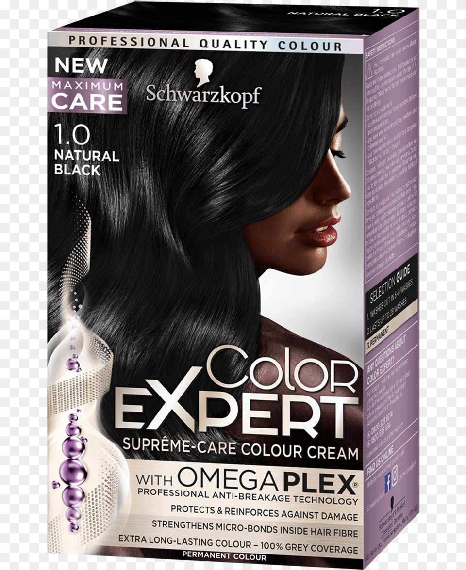 Color Expert Color Creme Schwarzkopf Color Expert Omegaplex Permanent Hair Dye, Advertisement, Poster, Woman, Adult Png