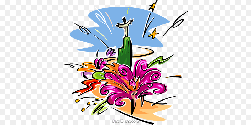 Color Explosion Royalty Vector Clip Art Illustration, Floral Design, Graphics, Pattern, Modern Art Free Png Download