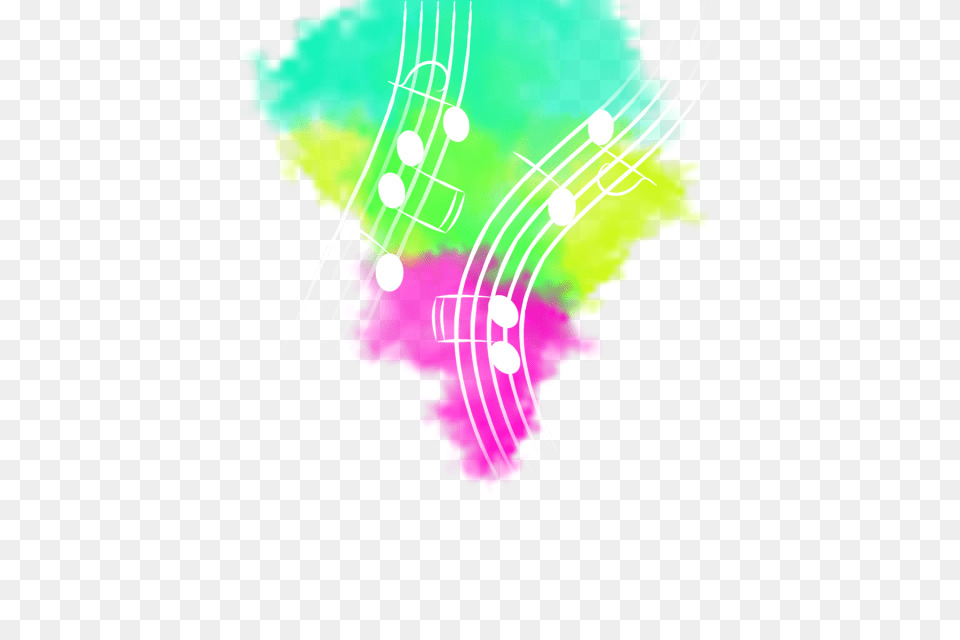 Color Explosion With Notes And Music Music Explosion Color, Art, Graphics, Chart, Plot Free Png