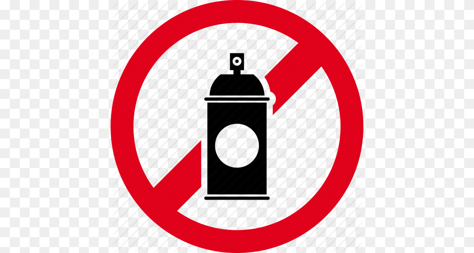 Color Forbidden No Paint Painting Spray Icon, Sign, Symbol Free Png