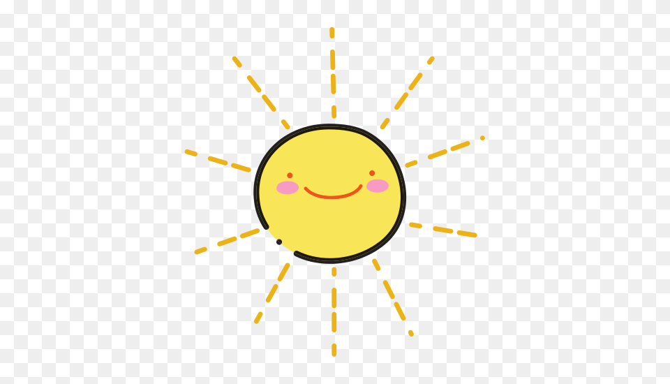 Color Happy Sun Nature Weather Kawaii, Analog Clock, Clock Png Image