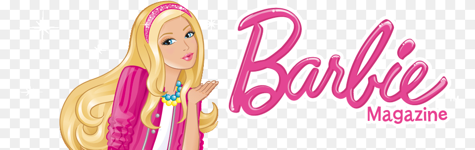 Color In With Barbie News Logo Barbie, Figurine, Toy, Doll, Adult Free Transparent Png