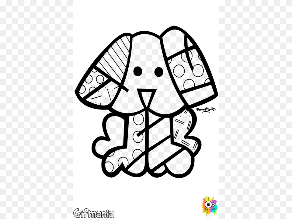 Color Like An Artist Britto Google Zoeken Art Projects Romero Britto Dog Blue, Silhouette, Body Part, Hand, Person Free Transparent Png