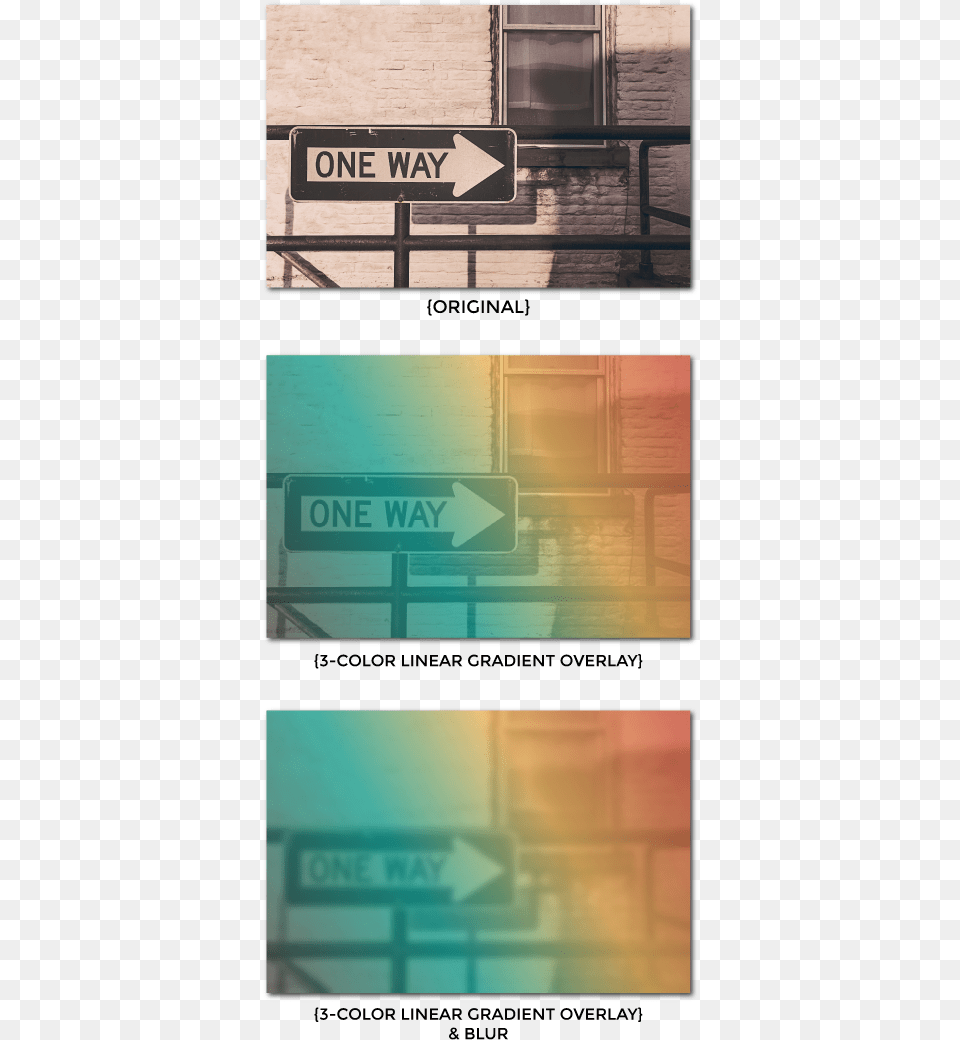 Color Linear Gradient Overlay And Blur One Way Sign, Art, Collage, Handrail, Nature Png Image